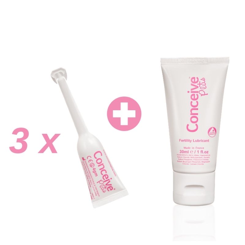 Conceive Plus 30ml/1 fl.oz + 3x 4g **Trial Pack**